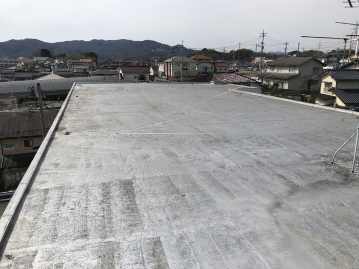 岡山県で屋上防水層の調査診断をしました！