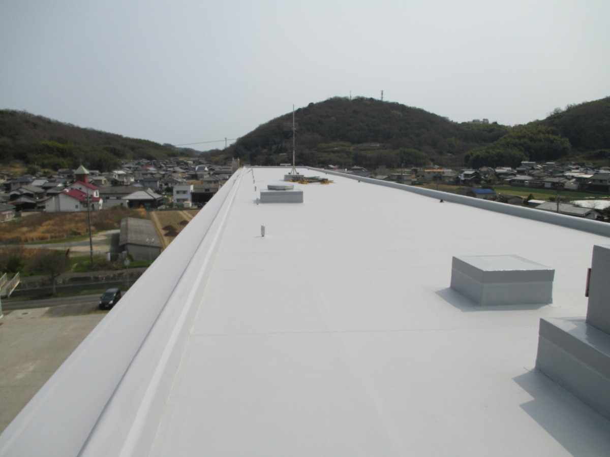 集合住宅の屋上防水工事後