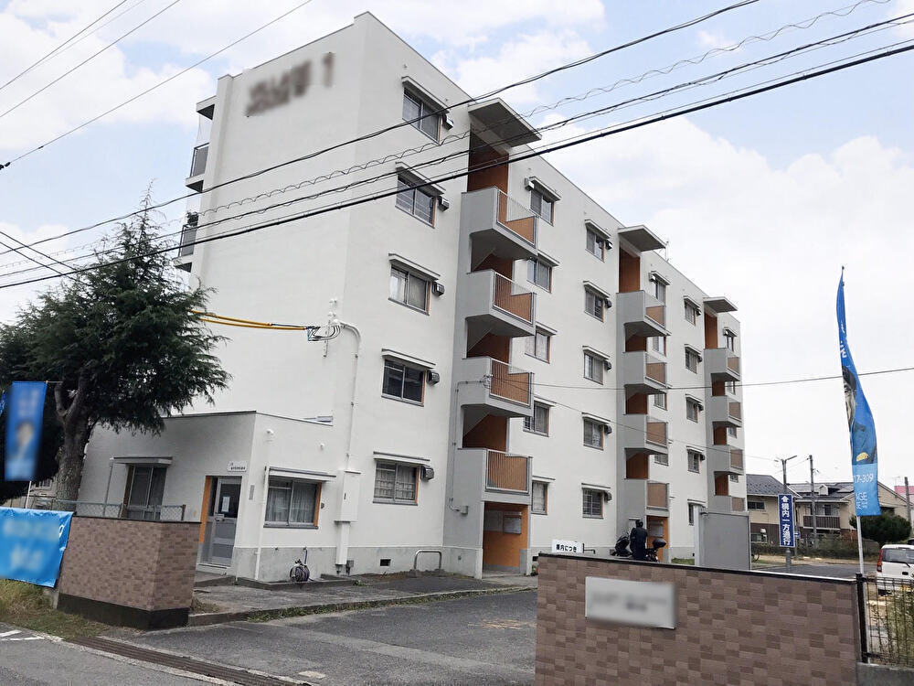 三次市の集合住宅の外壁改修工事後