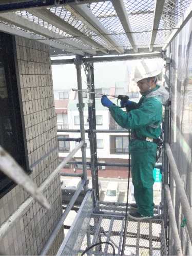 作業中の職人